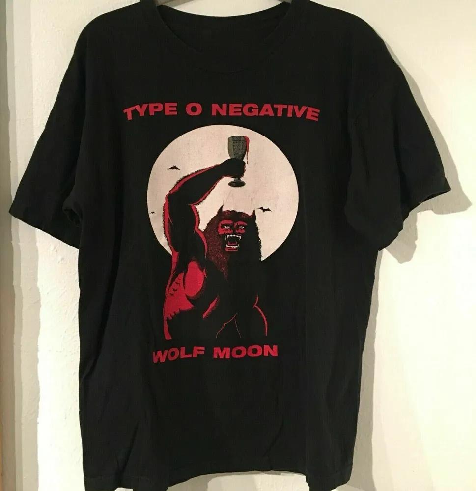 Unisex Short Sleeve Crew Neck Cotton T Shirt Type O Negative Wolf Moon 1996 XXXL