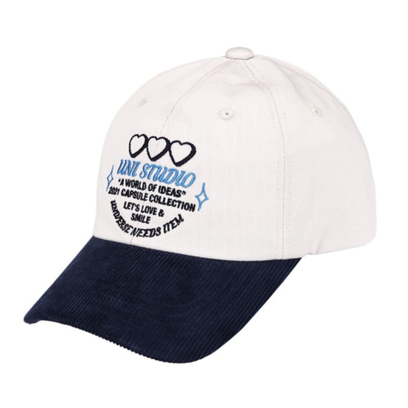 UNI STUDIO UNI HEART BALL CAP (LIGHT GREY)