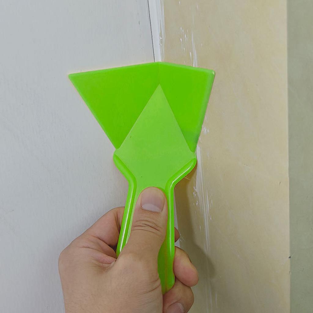 Pack Of 3 Plastic Putty Scraper DIY Texture Pattern Comb and Corner Trowel Tools For Spackling Wallpaper Paint Removal