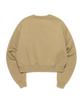 LEE Women Big Twitch Boucle Crop Fleece Sweatshirt Beige