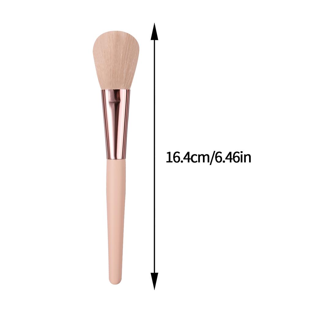 3PCS wooden handle makeup brush, blush brush, highlight brush, contour brush, special facial beauty tools for makeup artists