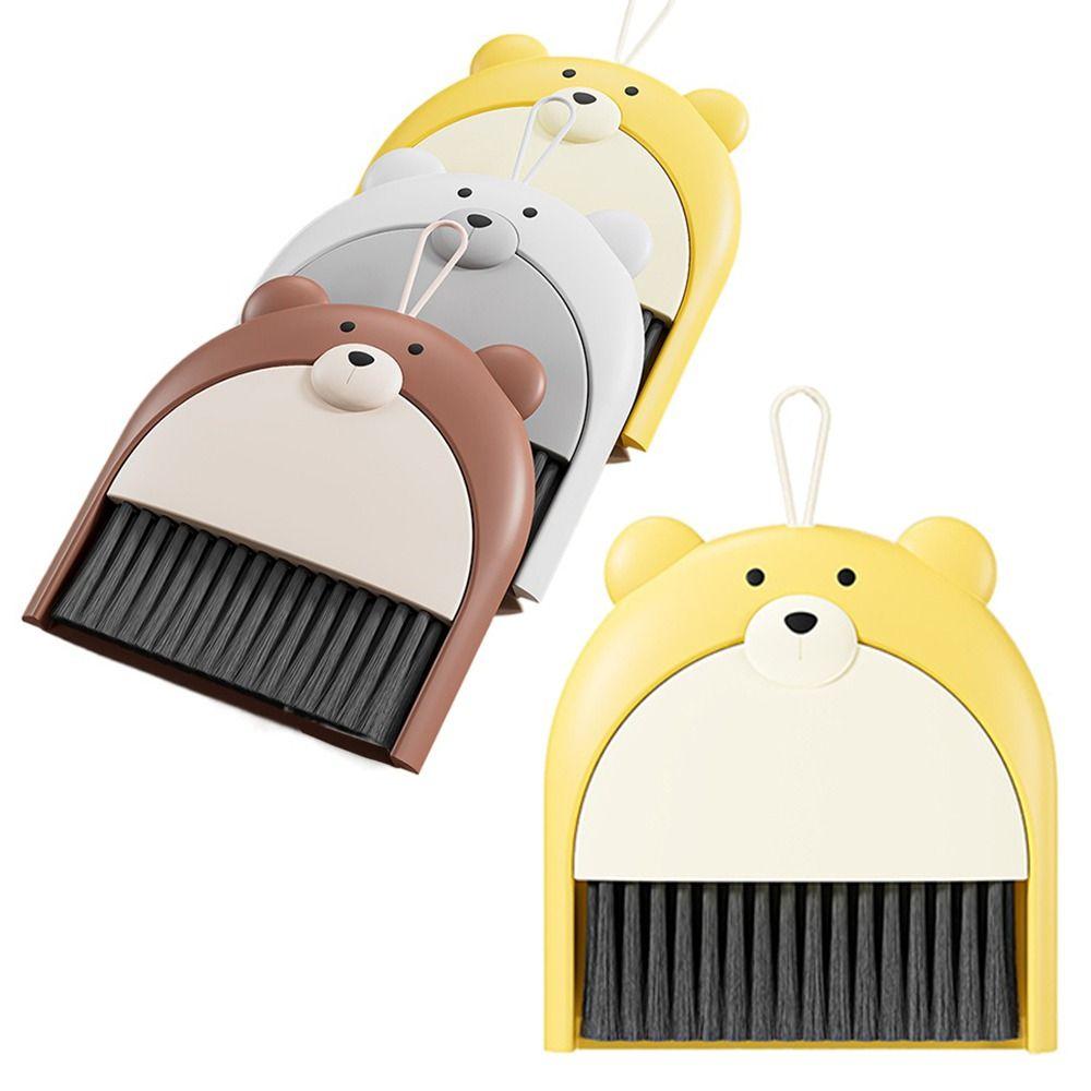 Cartoon Mini Dustpan with Broom Hangable Dust Pans with Brush Set Portable Cleaning Tool  Keyboard