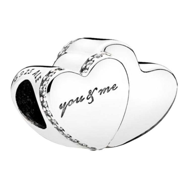 Pandora Solid Color Style Design 925 Silver Jewelry Accessories Couple Unisex jewelry 796560CZ Box
