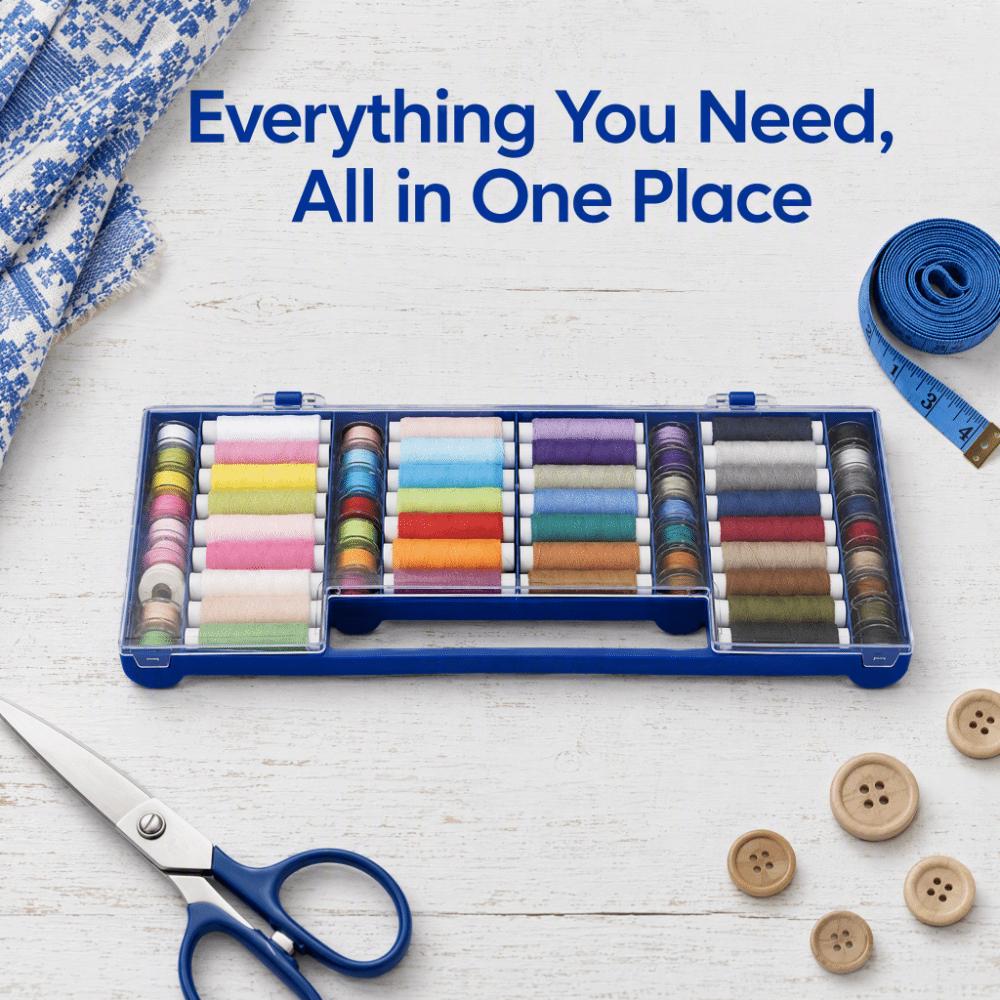 64 Spools Sewing Thread Kit 32 Color Sewing Tools Set Thread Spools Set For Sewing Machine