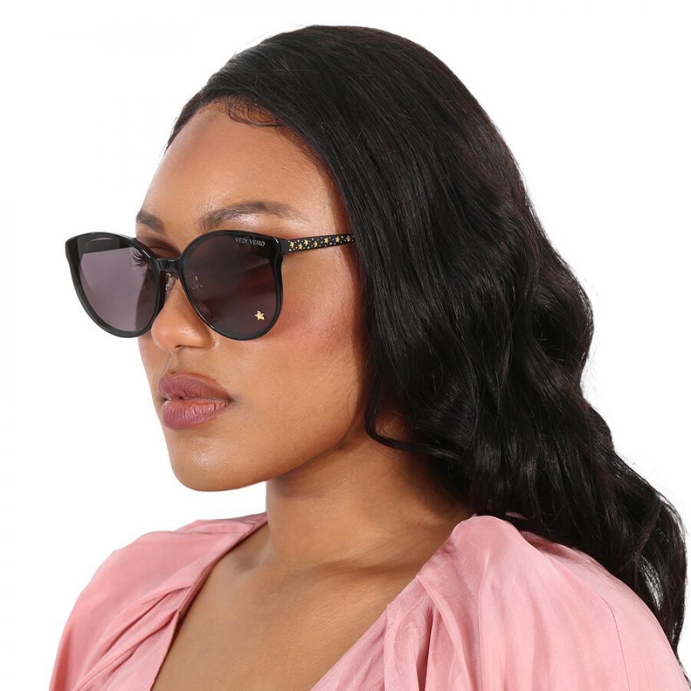 Vedi Vero Ladies Sunglasses Black Ve802 Blks 64 18 145