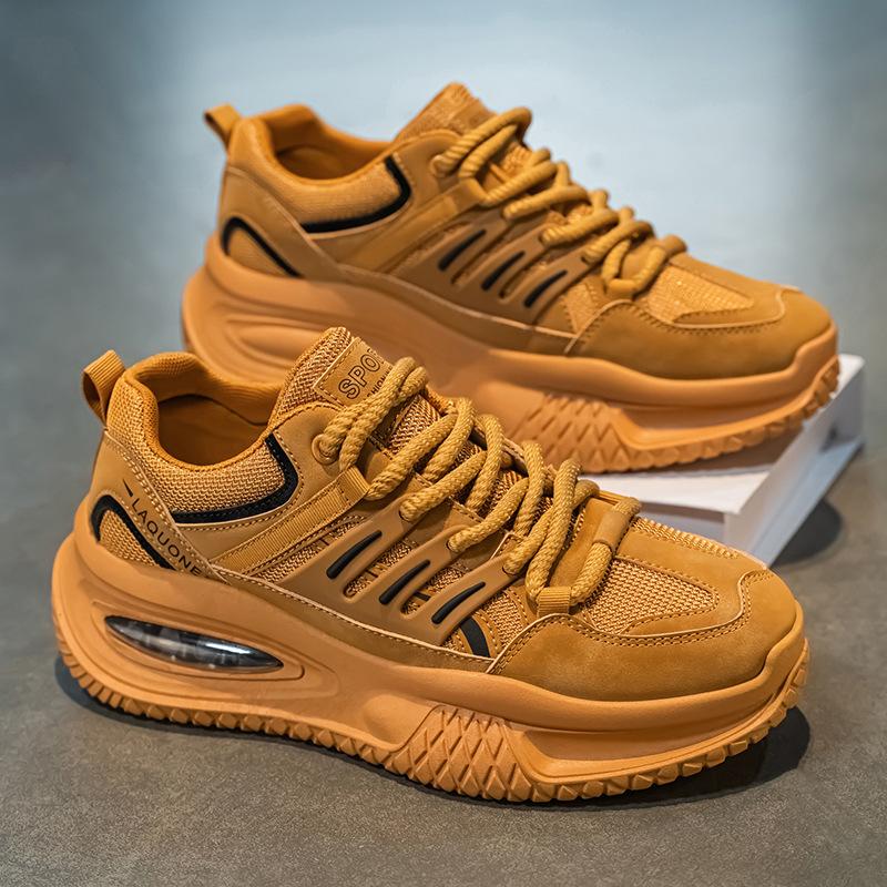 Men s shoes spring new trendy brand versatile leisure youth sports running increases height 39