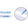 23 Pcs Erasable Pen Set 0.5mm Tip Washable Handle Smoothly Comfortable 2 Pen 1 Eraser and 20 Blue Refills