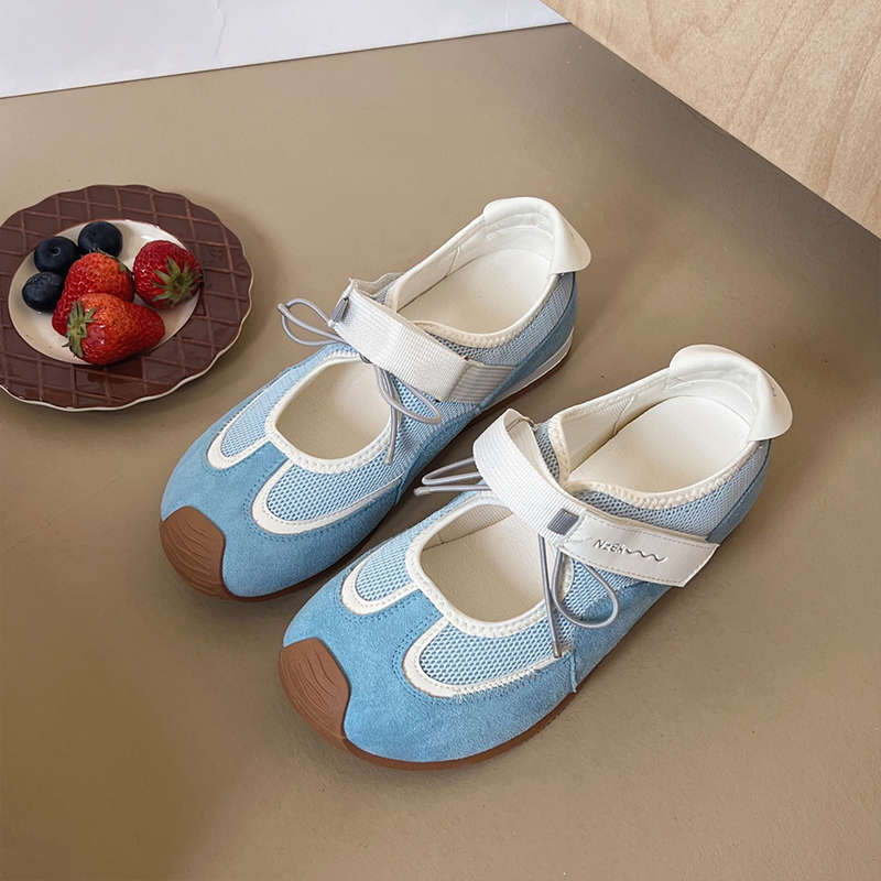 Ugly Cute Sports Function Style Ballet Training Shoes Women's 2025 Summer Mesh Breathable Mary Jane Sandals Casual Shoes