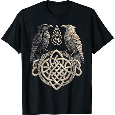 Severské runy Huginn & Muninn - Keltská germánská mytologie Tričko