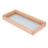 Bathtub Tray Beech Wood Delicate Look Pressure Resistant Versatile Tub Tray for Wine Coffee Tea