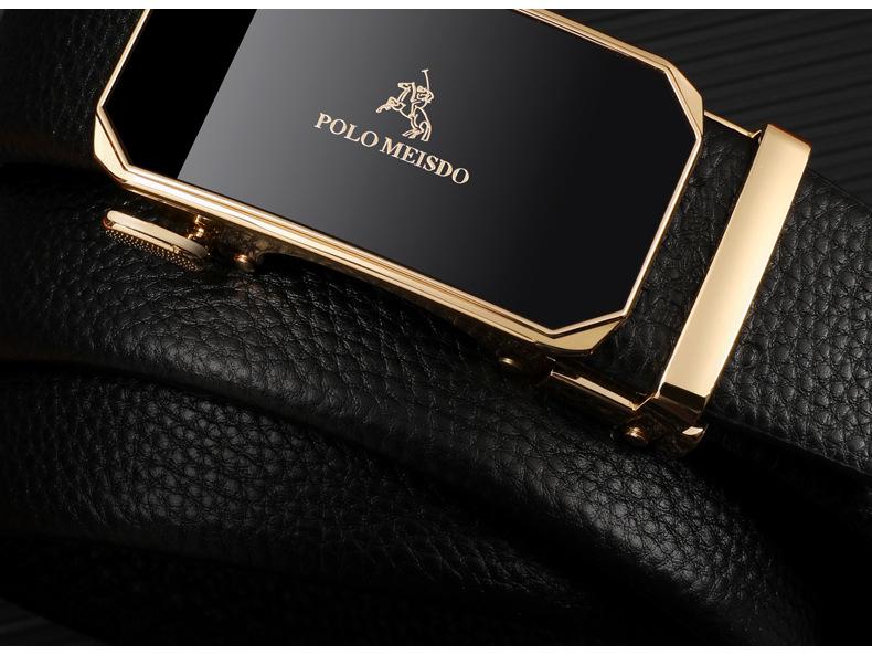 Paul Men's Genuine Leather Automatic Buckle Belt - Luxury Brand Top Layer Cowhide