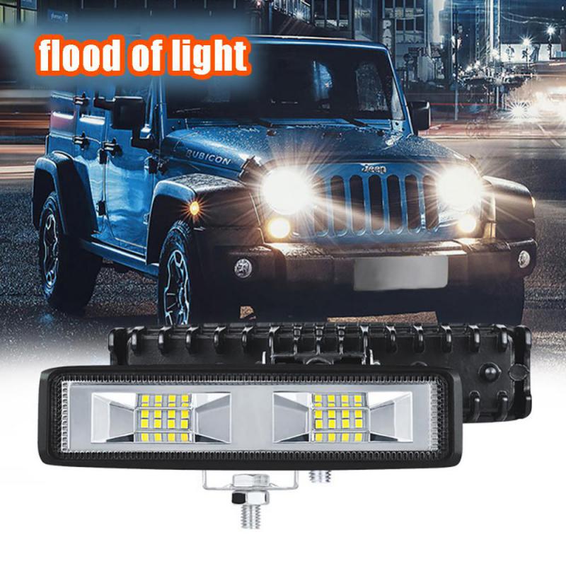 Auxiliary Light Practical One-line Single Row Car Supplies Off-road Vehicle Light Portable 16 Bead Car Accessories Work Light