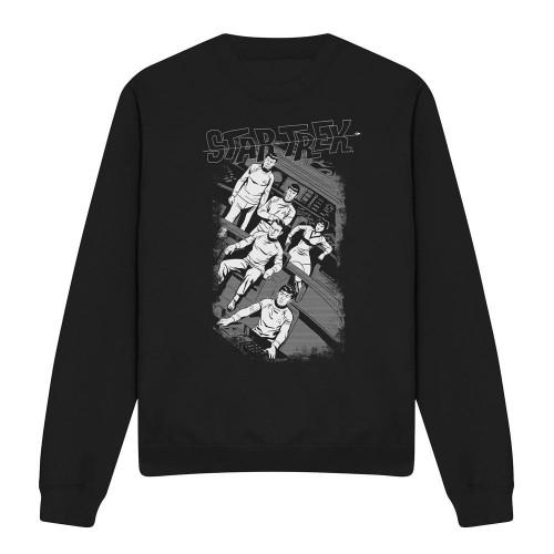 STAR TREK Unisex Adult Tilted Bridge Retro Sweatshirt