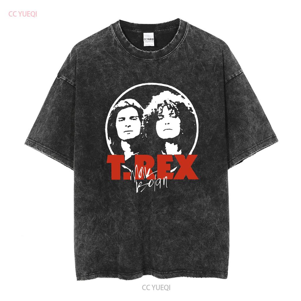 Vtg T REX Marc Bolan Music Lover Heavy Cotton Black Shirt S 5XL NN002 long or short sleeves vintage Washed Breathable Slightly