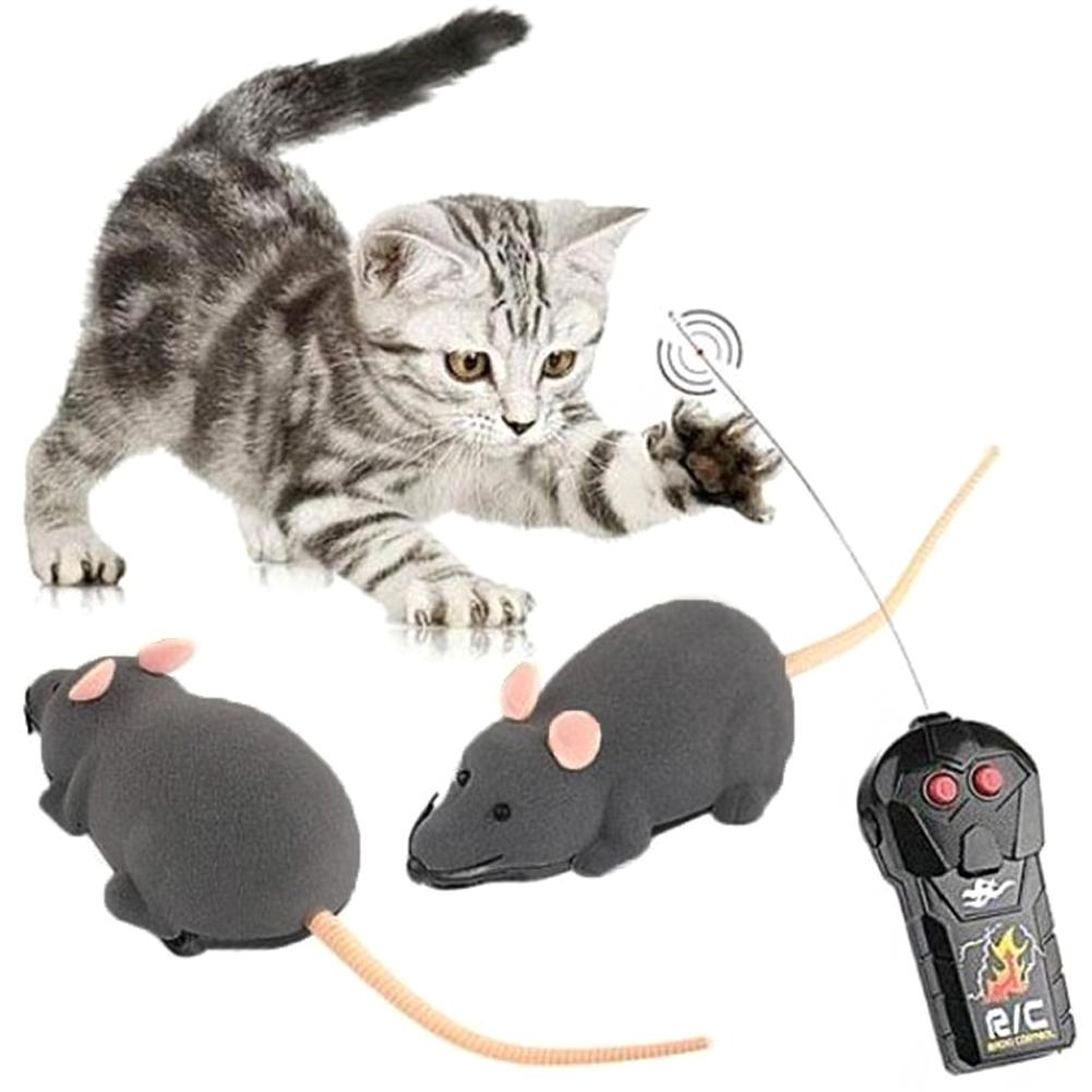 Katze Fernbedienung Maus Spielzeug Lustige Simulation Maus Elektrisches Spielzeug Lustige Katze Haustierspielzeug mit Fernbedienung Haustierspielzeug Katzenspielzeug