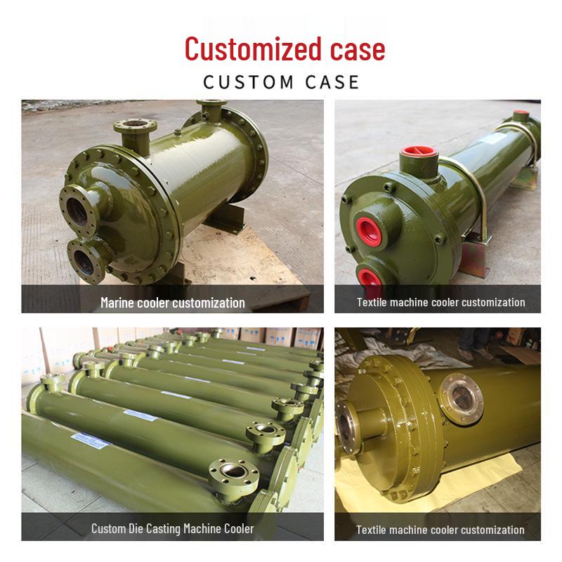 Hydraulic Station Oil Cooler - Die Cast Injection Molding Shell, Tube Water & Air Cooler