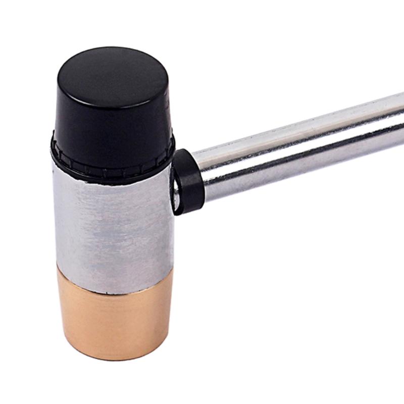 Martillo de Trastes para Guitarra de 26 mm, Herramienta de Luthier de Doble Cabeza para Luthiers de Guitarra, Herramienta para Trastes de Guitarra, Mazo para Trastes, Martillo de Goma para Trastes