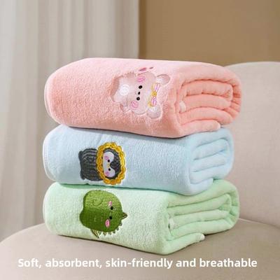 Neugeborenen Badetuch-Set - Superweiches Korallenfleece, Schnelltrocknende Saugfähige Babywickeldecke, Verdickt, Anti-Fusselnd für Säuglinge