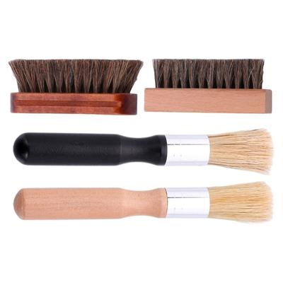 Ergonomic Cleaning Brush With Wooden Grip Heavy Duty Bristles Scrubber Practical Kitchen Tool Stubborn Stain