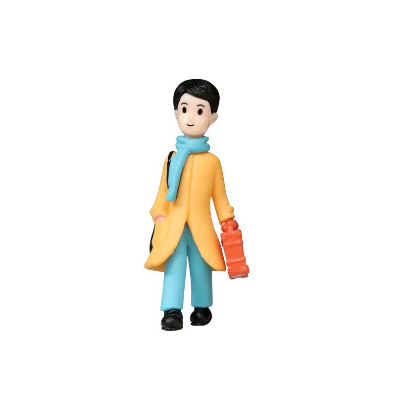Mini Boy and Girl Figurine Set for Creative Micro-Landscaping and Garden Decor