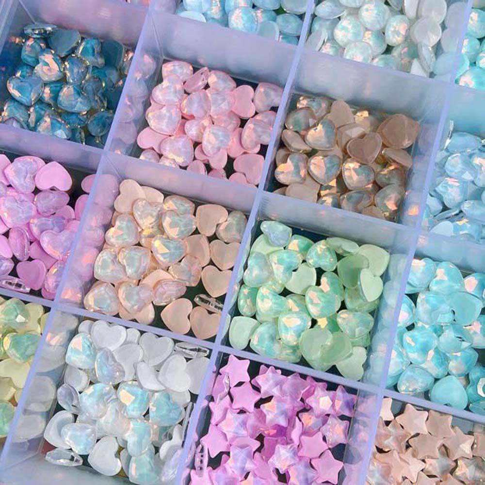 Aurora Decorations Nail Decorations Macaroon Color Nail Jewelry Nail Rhinestones  Summer