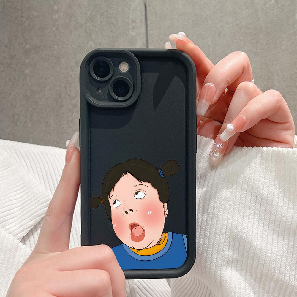 Soft Silicone Square Ladders Cartoon Pattern Full Cover Camera Protection Shockproof Case for OPPO Reno Realme OnePlus