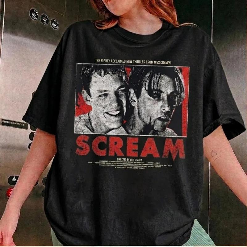 Scary Story movie Tshirt Womens horror season Tshirt millennial retro streetwear Tshirt suitable for both Unisex and Women