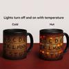 Taza Termocrómica Stranger Xmas Lights de 11 oz, Sensible a la Temperatura y al Calor, Taza de Luces de Navidad, Para Café y Té con Leche