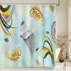 Colorful Feather Bathroom Shower Curtain Bohemia Waterproof Polyester Bath Curtains High Quality 3D Printed Bathroom Screen