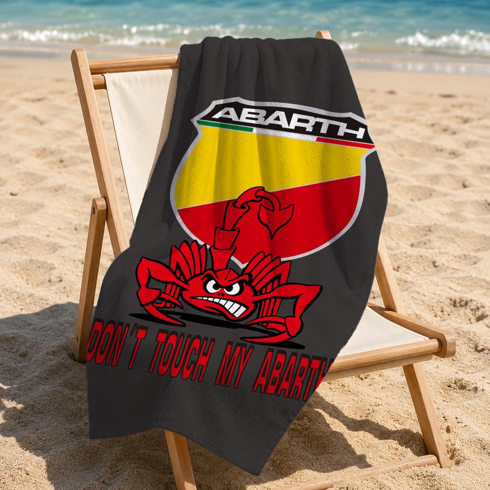 Marke Abarth Handtuch Mikrofaser Strandtuch, schnelltrocknend, sandfrei, ultrafeine Faser, super weich.