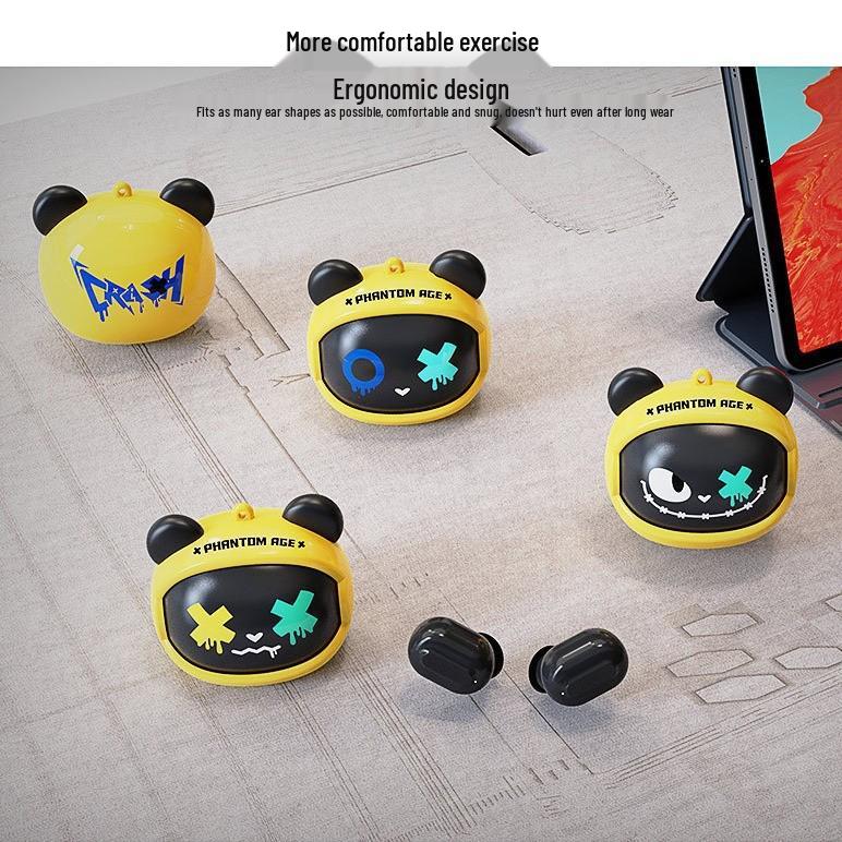 Trendige Bluetooth-Ohrhörer: Drehbares Gesichtswechsel-Design, In-Ear-HD-Sound, Geringe Latenz für Gaming