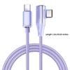 120W Super Fast Charging Cord Type C To Type C 90 Degree Elbow Cable 0.25/1/1.5/2M Length Usb C Quick Charge Phone Cables