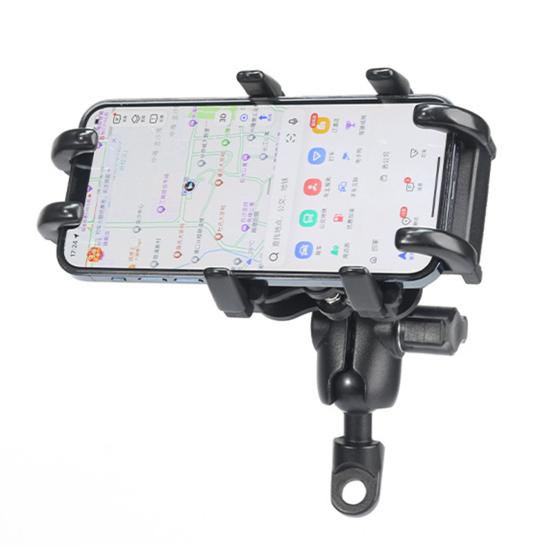 Motocykl řidítka Držák mobilního telefonu Nárazuvzdorný Protiskluzový Nastavitelný proti otřesům Ovládání jednou rukou Navigace Držák na telefon Skútr Držák na ATV