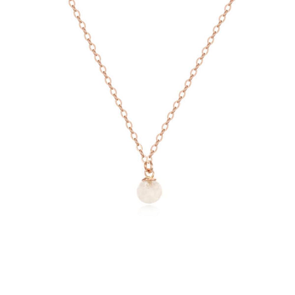 Poom/Lac Drop Jewelry [14K] Natural Stone Cut Ball 4mm 14K Necklace Rskn19M110