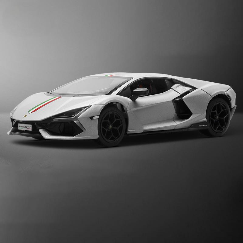 1/24 Scale Lamborghini Revuelto Super Sports Car Diecast Model Metal Car Collection Level Home Trendy Toys Ornaments Hobbies Boyfriend