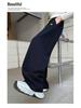 2025 Spring/Autumn Girls' Sports Sweatpants for Middle School Students - Casual Scimitar Pants