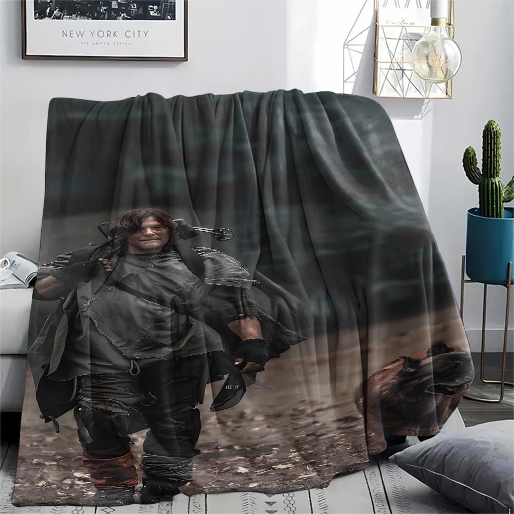 Darryl Print Flannel Blanket,High quality Comfortable for All Seasons,Home Decor,Warmth and Comfort,Perfect for Christmas Gifts