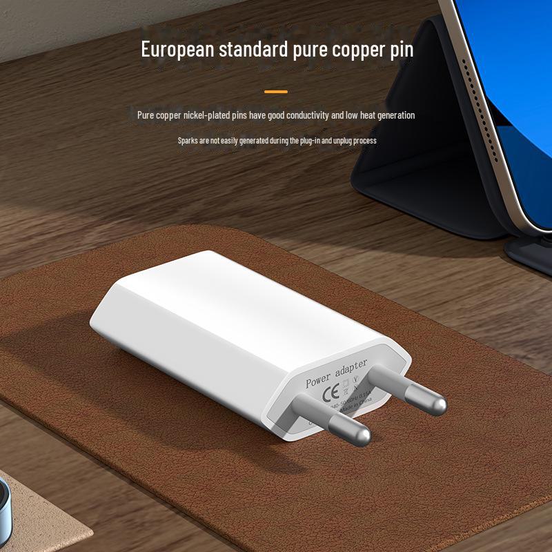 4. Generation 5V1A USB-Ladegerät nach europäischem Standard mit Flachsteckeradapter