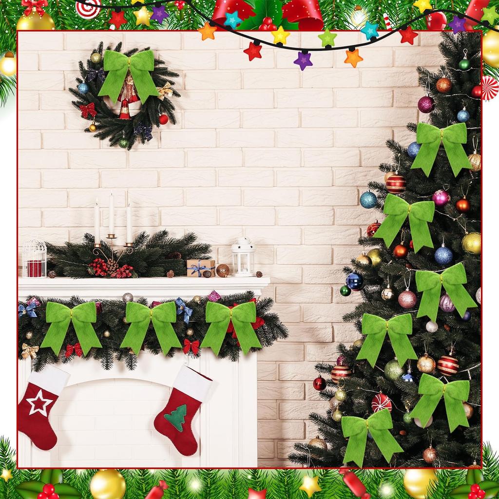 Christmas Bow - Premium Wreath & Tree Decorations In Festive Colors,  Holiday Bows For Gift Wrapping & Home Decor