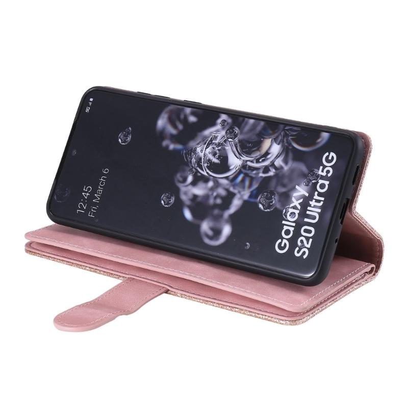 PU Leather Phone Pouches Featuring Build In Stand Functions 12 Storage Compartments Not Shock Defense for Phone S25