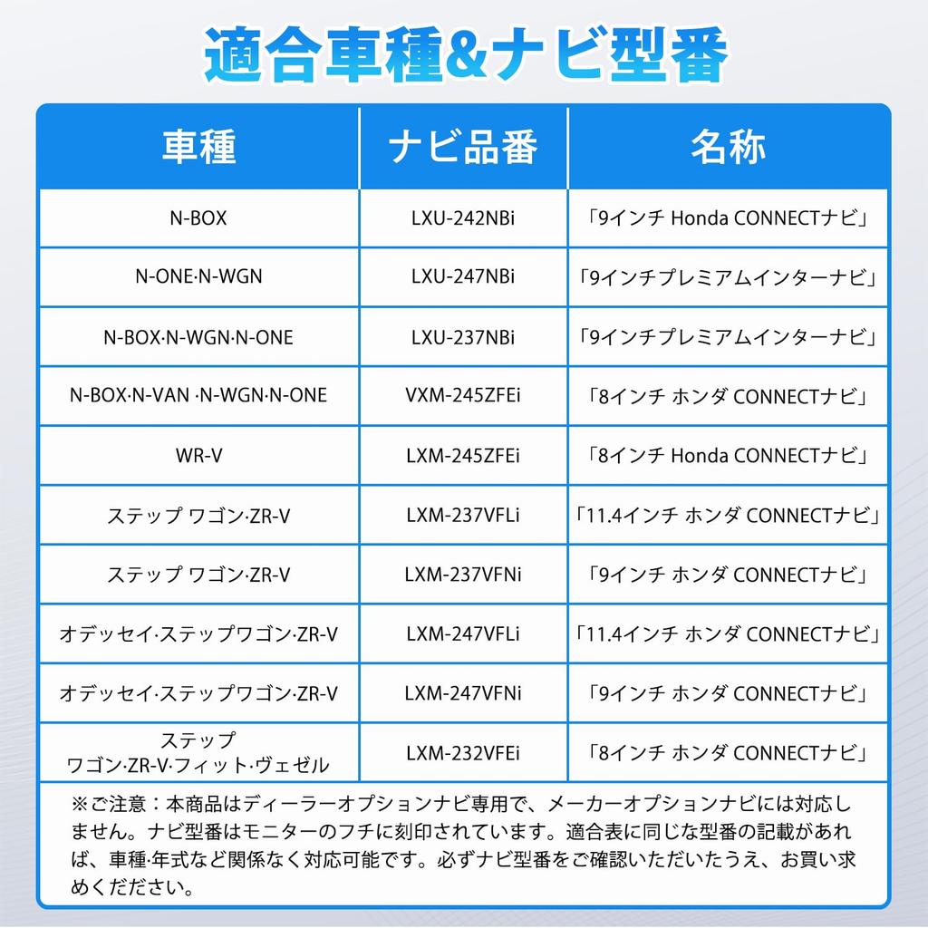 Virauto Honda N-BOX TV canceller VXM-245ZFEi N-VAN N-WGN N-ONE LXU-247NBi