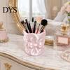 Pinsel-Aufbewahrungsbox 3D-gedruckte Schleife Make-up-Halter, Große Kapazität Schönheitswerkzeug Tragbarer Halter Schreibtisch-Organizer, Schleifchen Stiftebehälter Tassen-Organizer