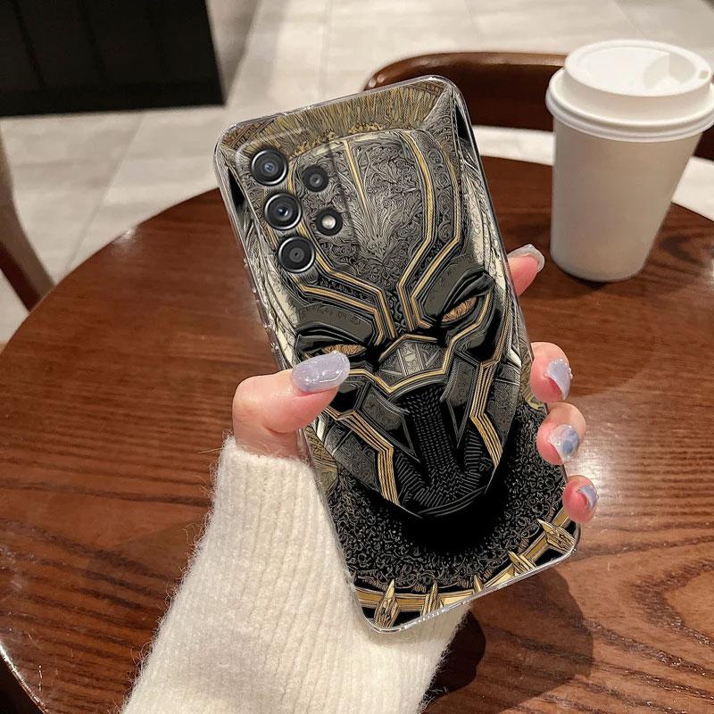 Spider Iron Man Black Panter Marvel Clear Case For Samsung Galaxy A57 A37 A56 A36 A55 A54 A35 A26 A07 A17 A16 A06 A36 A15 Cover