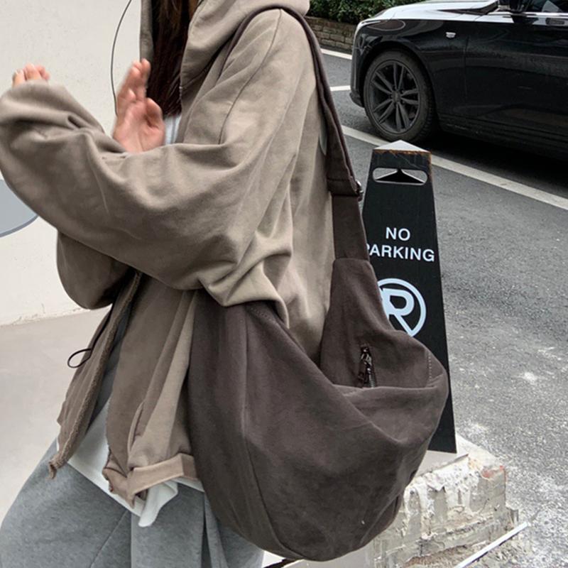 

Yogodlns Lightweight Travel Retro Autumn Winter Hobos Bag Crossbody Shoulder Bag Female Large Capacity Shopper Tote Bag 60x17x32cm серый