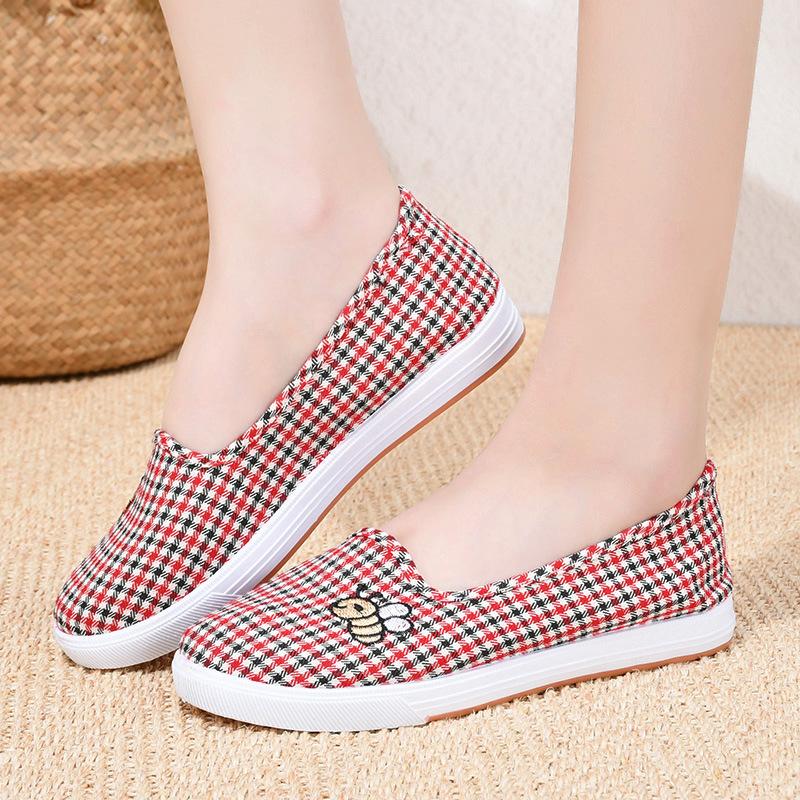

Spring and Autumn cloth shoes women s single shoes with soft soles, comfortable one-pedal flat-soled casual shoes 40