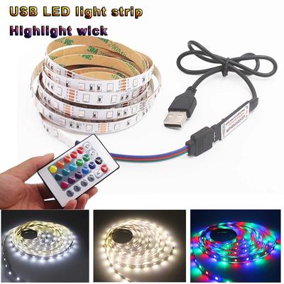 LED Strip Light 5V USB SMD 2835 LED TV Background Lighting LED Strip 1M 2M 3M 4M 5M DIY 2835 LED Flexible Cabinet Home Decoration Lamp