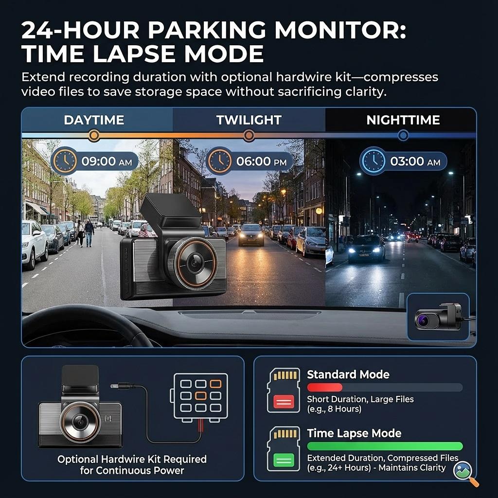 4G 2K Dual-Lens Dash Cam, 3-Inch Screen, WiFi, GPS Tracking, Remote Live Video Via Phone, 12-24V Power Supply, Car Camera
