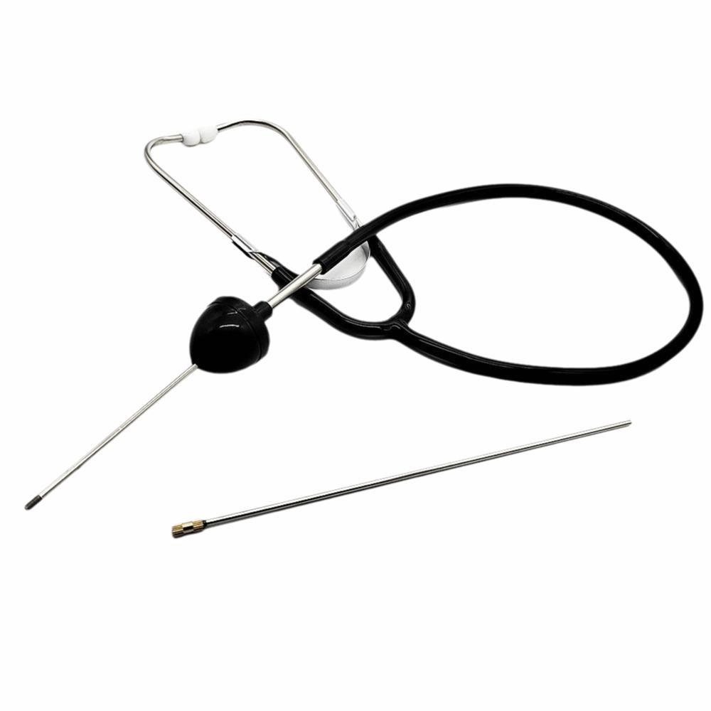 Extended Probe Cylinder Stethoscope Stainless Steel Auto Repair Stethoscope Transmission чёрный