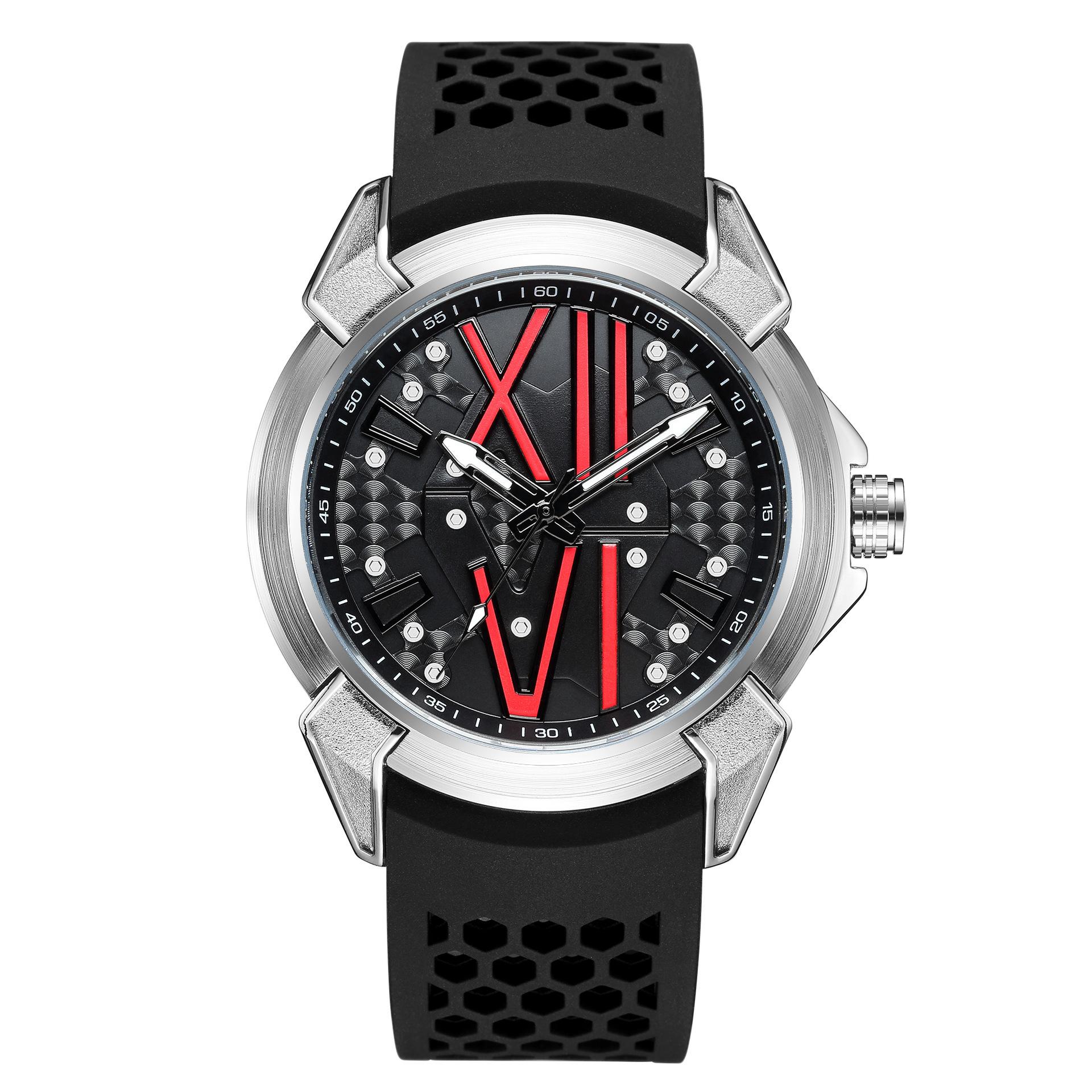 

Мужские повседневные светящиеся мужские часы с силиконовым ремешком