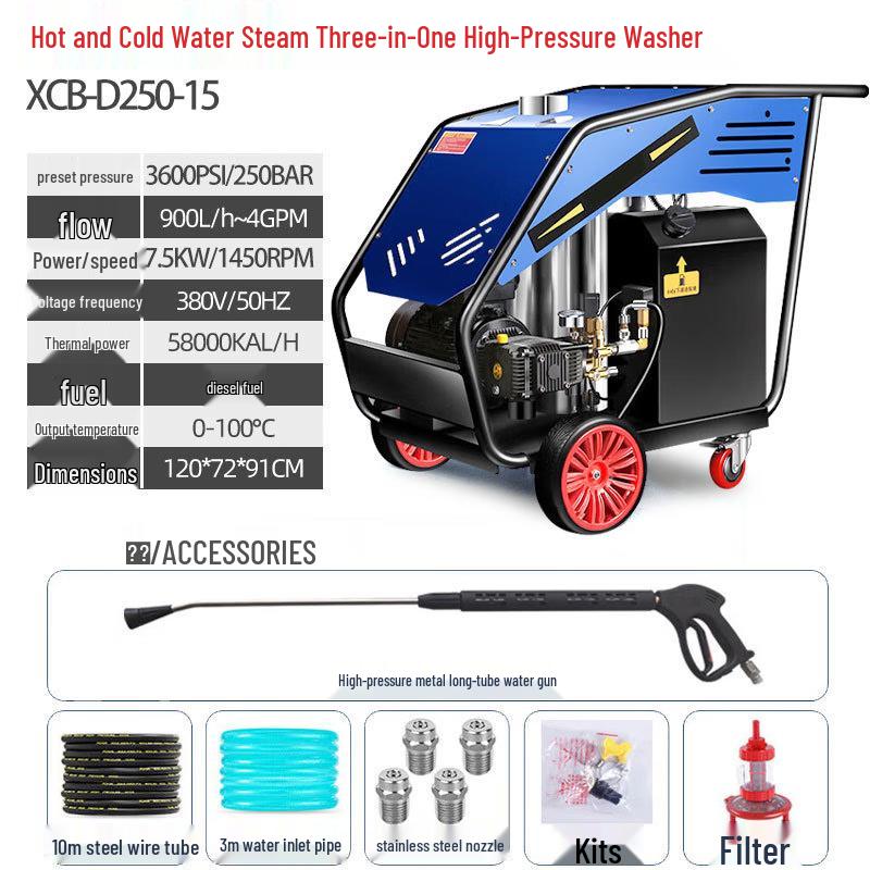 Black Cat Duke Adjustable Hot & Cold High-Pressure Washer CN plug (adapter included)